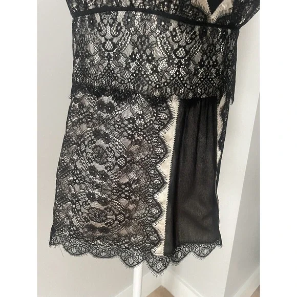 Ann Taylor S Women 0 Black Lace Baby Doll Cami Y2k Whimsigoth Dark Fairy - Picture 3 of 16
